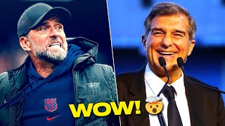 JURGEN KLOPP TO BECOME A NEW BARCELONA MANAGER Laporta dreams about bringing Klopp to Camp Nou [upl. by Drwde]