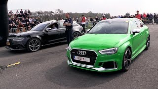 2018 Audi RS3 Sedan vs Ford Focus RS vs Mclaren 720S [upl. by Cathleen]