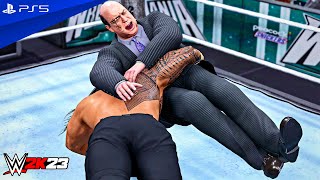 WWE 2K23  Paul Heyman vs Roman Reigns  WrestleMania XL Main Event Match  PS5™ 4K60 [upl. by Clarkin]