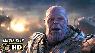 AVENGERS ENDGAME 2019 Iron Man Kills Thanos HD Marvel IMAX Clip [upl. by Thurber]