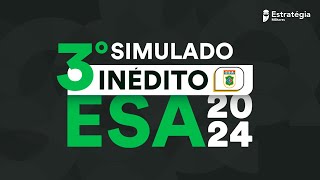 3º Simulado Inédito ESA 2024 [upl. by Dadinirt]