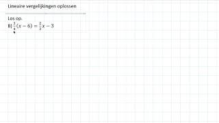 Ingewikkelde lineaire vergelijkingen oplossen 3 VWO [upl. by Nivk]