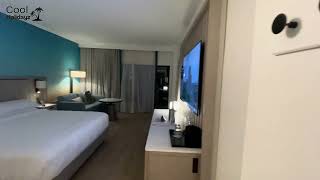 Grand Cayman Marriott Resort Top Floor Courtyard Room Walkthrough [upl. by Anitap]