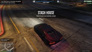 Taking Down the Stash House GTA V Mission Gameplay [upl. by Einaffyt]