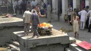 Human Cremation Pashupatinath Nepal [upl. by Airamalegna]