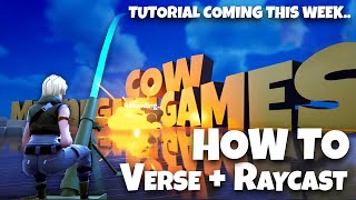 HOW To  Verse and Raycasting  Tutorial Incoming [upl. by Nealon508]