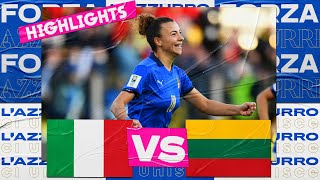 Highlights ItaliaLituania 70  Femminile 8 aprile 2022 [upl. by Aneehsal]