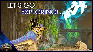 Exploring Our First Cave On Our Baryonyx  Ark Svartalfheim EP10 [upl. by Saundra]