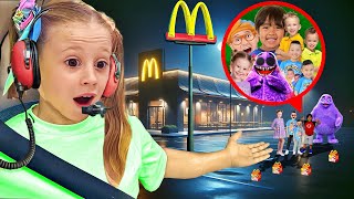 Dont Order Like Nastya Ryans World CKN Calvin amp Kaison Grimace Shake Happy Meal from McDonalds [upl. by Justino455]