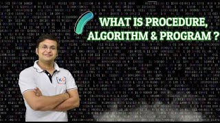 Part 3 What is Procedure Algorithm amp Program difference kya hota hai meaning beginners pseudocode [upl. by Nikral]