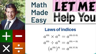 Basic Index Laws [upl. by Lebama]