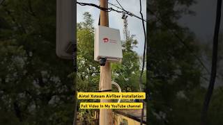 Airtel Xsteam Airfiber installation process Short Video airtel wifi [upl. by Meensat]