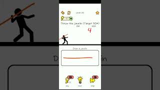 draw 2 beat game level 20 throw the javelin target 50 m mast video viralvideo gaming subscribe [upl. by Ahsinam]