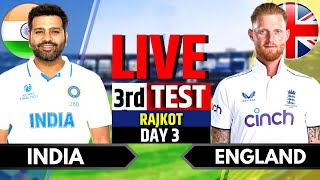 India vs England 3rd Test  India vs England Live  IND vs ENG Live Score amp Commentary Last 50 Over [upl. by Nrublim]