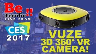 VUZE 3D 360° VR Camera at CES 2017 on BeTerrific [upl. by Thirion]