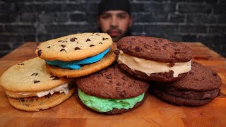 ASMR ICE CREAM SANDWICHES MUKBANG [upl. by Cristoforo]