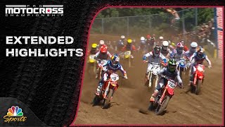 Pro Motocross 2024 EXTENDED HIGHLIGHTS Round 6 at RedBud  7624  Motorsports on NBC [upl. by Decima367]