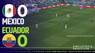 ⚽ Mexico 00 Ecuador 🏆COPA AMERICA 2024  Highligths  Simulación y recreación de videojuego [upl. by Kizzee983]