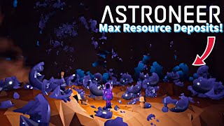 Max Resource Deposit Playing The Astroneer Custom Mode Update Hardcore Mode [upl. by Geoff]