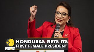 Honduras swears in Xiomara Castro as first female president  International News  WION [upl. by Towrey620]