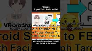 Vroid Studio to FBX Facial  Material  Bone  Tutorial vroid vrm fbx facial material [upl. by Nomde]