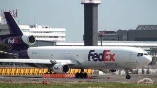 Short takeoff and high rate climb FedEx MD11F [upl. by Dhu]