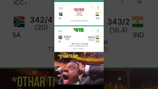 ICCT20 BEFOREIND Vs SA AFTER SA3424 Vs IND3432 southafrica india shorviral viral [upl. by Kursh]