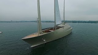 Sailing Yacht A first sailtest Remake [upl. by Spence514]