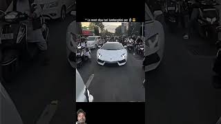 Attitude Biker 🗿 Moot Diya Teri Lamborghini Pe 😎 bike rider shorts ytshorts lamborghini [upl. by Illoh907]