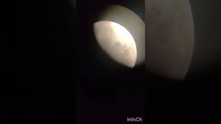 moon through celestron astromaster 130 equsing 10mm eyepiece with iqoo neo6 cameraspaceshorts [upl. by Yeniffit]