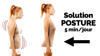 Une meilleure posture  la solution en 5 minutes par jour épaules et dos [upl. by Dhiman485]