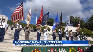 Veterans Day ceremony at National Memorial Cemetery of the Pacific “Punchbowl” [upl. by Giana]