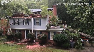 Scenes of Florence damage around Charlotte NC [upl. by Fairleigh]