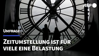 Jeder Dritte klagt über Gesundheitsprobleme nach Zeitumstellung  AFP [upl. by Anayek]