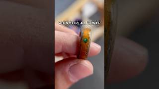 Refurbished ring before and after handmadejewelry jewelry woodenaccessories handmade [upl. by Berfield]