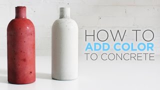 How to color concrete with an integral pigment [upl. by Esten]