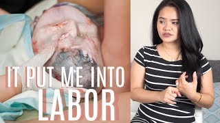 MEMBRANE SWEEPING I PART 1 OF MY LABOR AND DELIVERY STORY [upl. by Yelrehs]