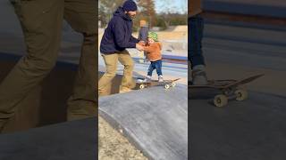 Wylder 1 years old shredding Newport Ri Skatepark allineedskateboarding [upl. by Aitahs]