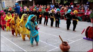 Bhangra Giddha Nursery class students SGHP School Golden Avenue Amritsar [upl. by Mellie]