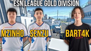 Mzinho POV WSenzu vs Bart4k CS2 ESN LEAGUE GOLD DIVISION 28919 June 29th 2024 [upl. by Arvin117]