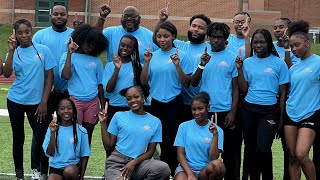 Youngstown Native and NCAA Champion holds youth track amp field camp [upl. by Anaitak]