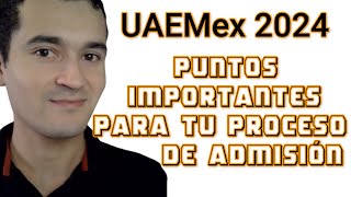 Todo sobre la convocatoria a la UAEMex en el 2024 importante [upl. by Nolahp]