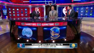 Dahntay Jones Bumps Draymond Green  Clippers vs Warriors  March 8 2015  NBA 201415 Season [upl. by Annahoj]