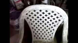 painting plastic patio chairs [upl. by Anisor]