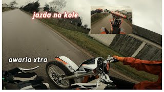 jazda na kole hondą i holowanie xtra 125 [upl. by Lednor]