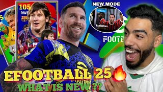 eFOOTBALL 25 MOBILE LEAKED GAMEPLAY  ALL NEW INFORMATION ABOUT NEW UPDATE 🔥 [upl. by Naquin423]