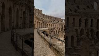 The UNESCO World Heritage Site Amphitheatre of El Jem tunisia unesco gladiator colosseum [upl. by Pavlov14]