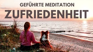 Geführte Meditation zum Glücklich sein  Dankbar und Zufrieden  Wohlfühlen und Entspannen 🧘🏼‍♀️✨ [upl. by Yusuk]