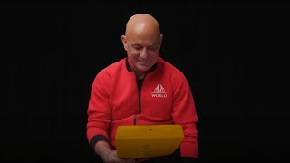 Andre Agassi Opens a Surprise Letter from John McEnroe  Laver Cup [upl. by Darnoc]