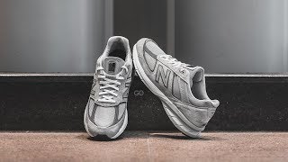 New Balance 990 V5 quotGrey  Castlerockquot Review amp OnFeet [upl. by Atla310]